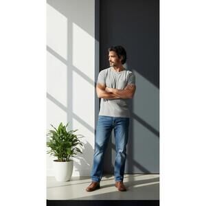 Lucky Brand Men's Blue Denim Jeans Size 42x32